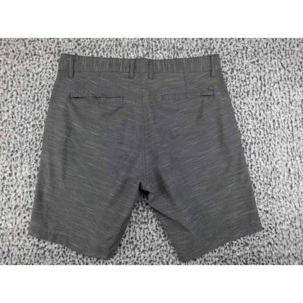 Burnside Mens Hybrid Board Shorts Size‎ 36 Grey Slub Texture Walk Shorts